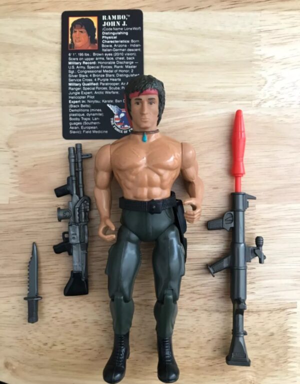 Rambo Action Figure Coleco Toys 1986